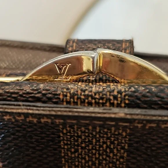 ✨️AUTHENTIC✨️ Louis Vuitton Ebene Damier Kiss Wallet - Picture 10 of 16